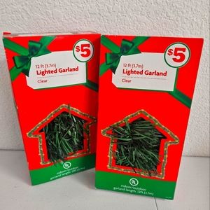 12 ft Clear Lighted Garland